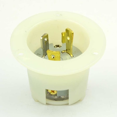 Superior Electric Locking Plug, L6-30P, 30 A, 250V AC, White YGF169